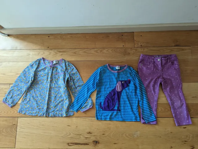 Mini Boden Girls Clothes Bundle. Age 6. Cropped Trousers Shirt T Shirt