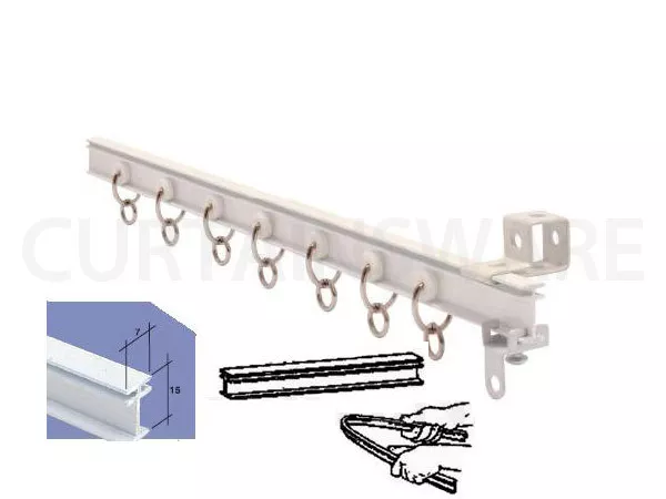 CURTAIN RAIL FOR BAY OR STRAIGHT WINDOW 2.25 m (89’’) CURTAIN TRACK