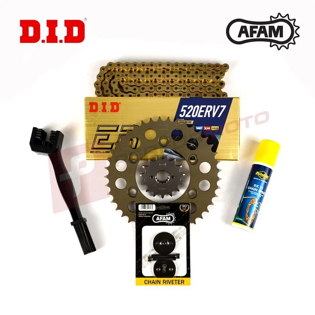 Gold Motorcycle Chains, Sprockets And Parts Gold O-Ring Drive