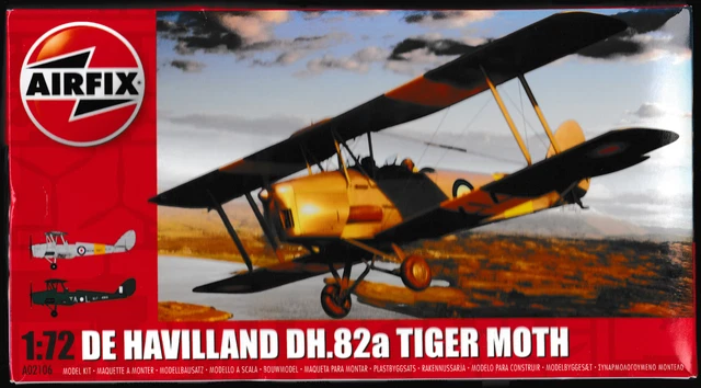 Airfix de Havilland Tiger Moth Model Kit DH.82a British RAF Aircraft Model