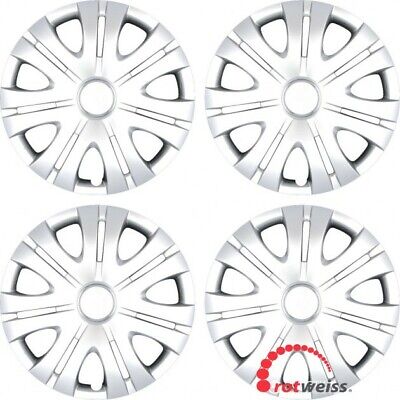 4 X Wheel Trims Hub Caps Wheel Covers Fits Skoda Superb Octavia 16" R16 Silver