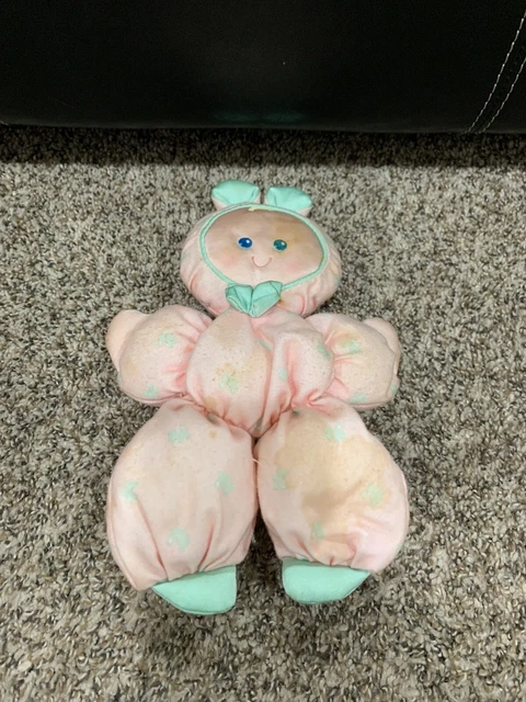 1989 Fisher Price Pink Slumber Babies Bunny 1364 Doll Plush Vintage Lovey *RARE*