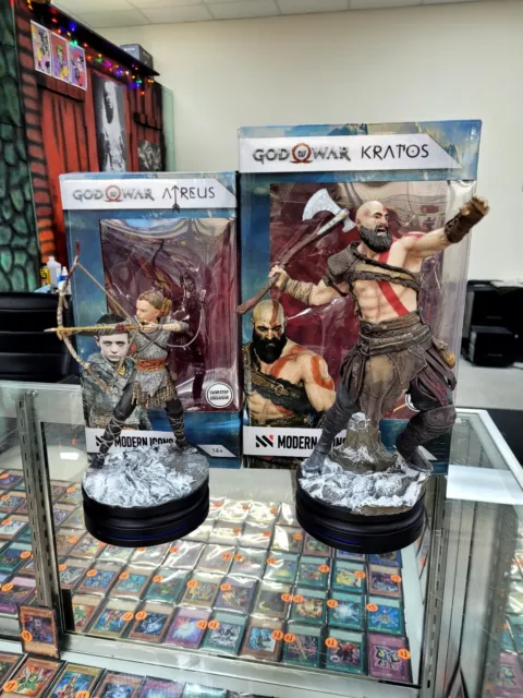 God of War Ragnarok Kratos + Atreus Statue Figure Set Official Sony Modern  Icons