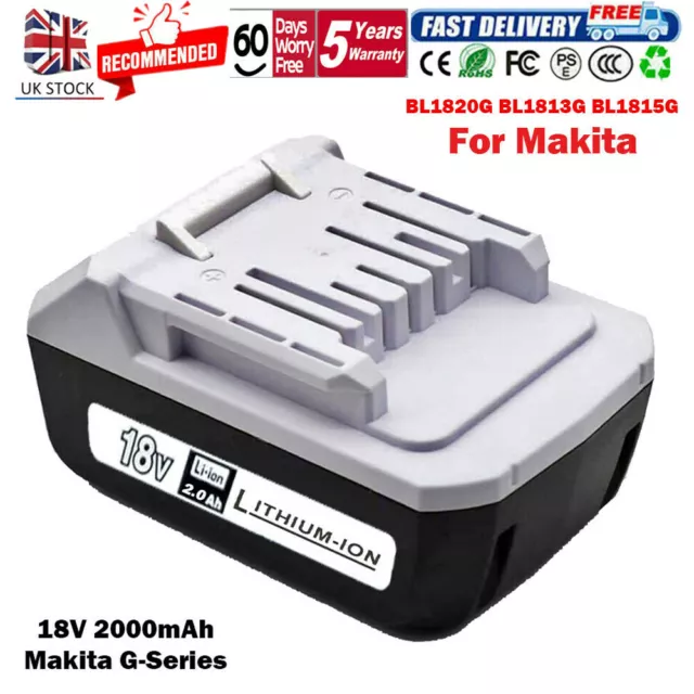 Genuine Makita G-Serie Battery 18V 4Ah BL1813G 1815G BL1820G 1840G HP457D TD127D