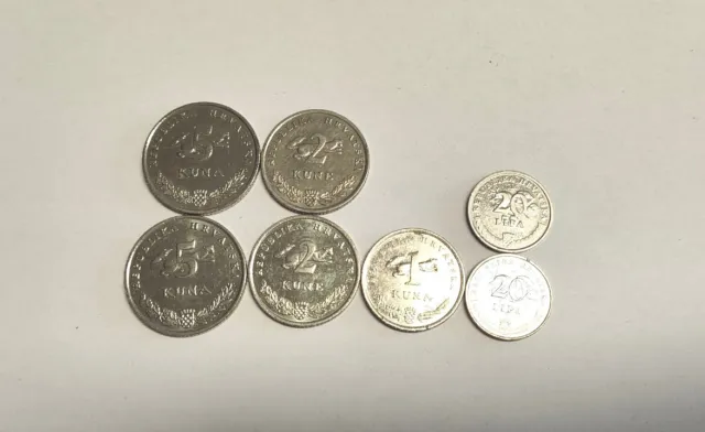 Münzen Kuna Kroatien Konvolut
