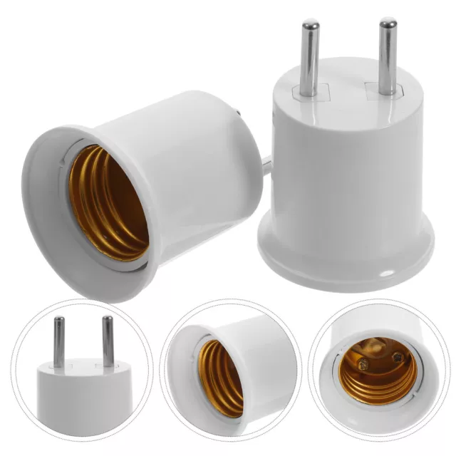 3 Pcs Support De Lumière E27 Brancher La Prise Lampe Ampoule