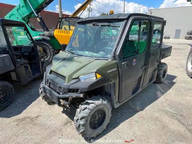 2017 Polaris Ranger Crew 4WD UTV Cart Side By Side Diesel ATV bidadoo -Repair