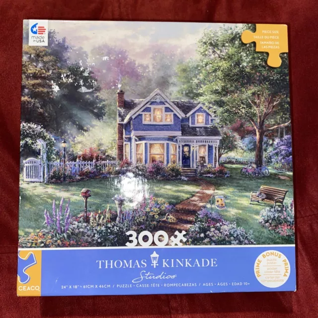 Ceaco - Thomas Kinkade - Inspirations - Springtime Memories - 300 Piece. Used