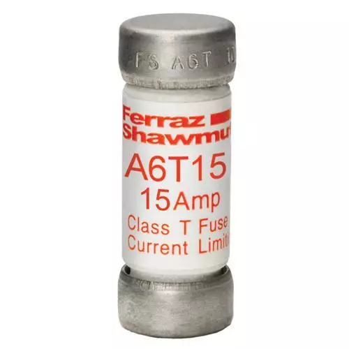 Mersen part A6T15 Desc: 600V 15A CLASS T FUSE (1EA)