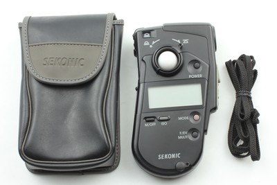 Sekonic sekonic Studio de Luxe L-398 Lumière Exposition Mint en Boîte Avec / Étui Sekonic sekonic Studio de Luxe L-398 Lumière Exposition Mint en Boîte Avec / Étui