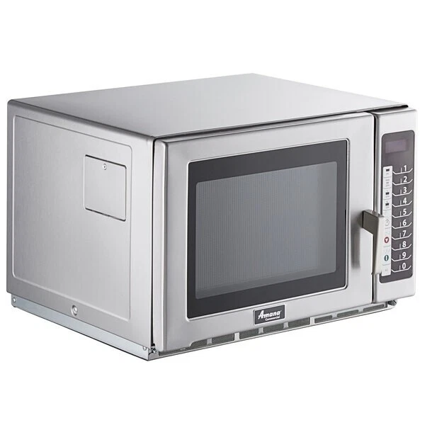 Amana Medium Duty Stainless Steel Microwave with Push Button Controls - 120V