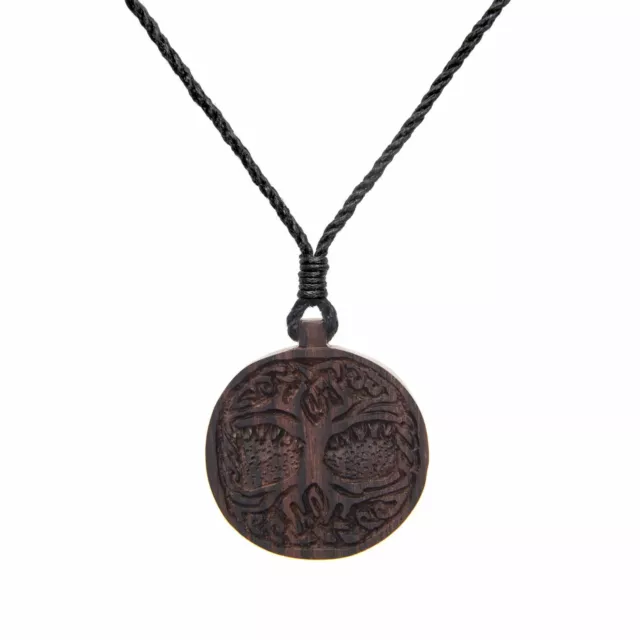 81stgeneration Arbre de bois celtique de la vie en bois collier pendentif