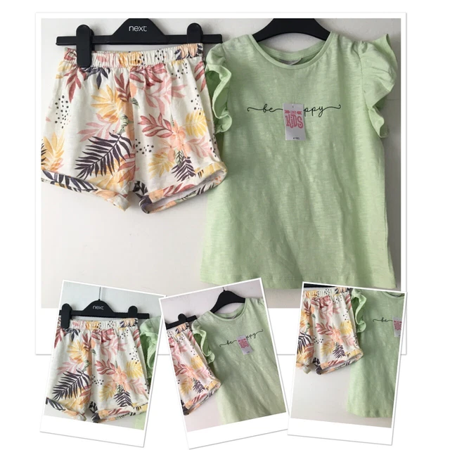 Pantaloncini estivi bellissimi floreali ragazze ecc e nuovi Matalan happy top 3-4 anni