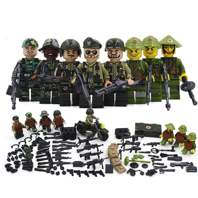 LEGO INGLYS MILITAIRE Am ricain Armies Ww2 de La Guerre De Vietnam