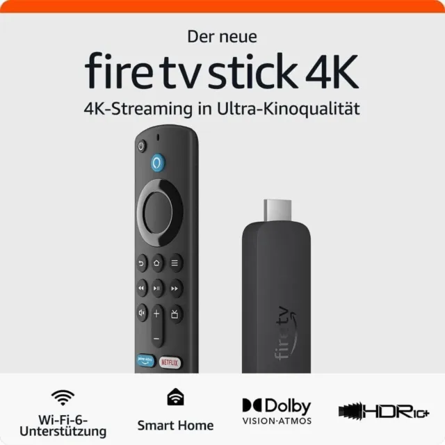 Amazon Fire TV Stick 4K Medien-Streamer mit Alexa NEU OVP +Schneller DHL Versand