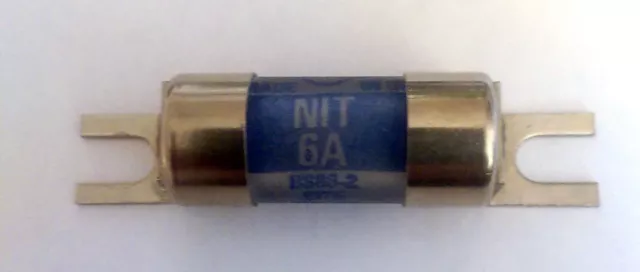 Lawson 415v 6A 80kA NIT6A Lugged Fuse