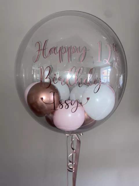 Vinyl Wording Decal To Fit Bubble Balloon (balloons not Included, Wording Only!)