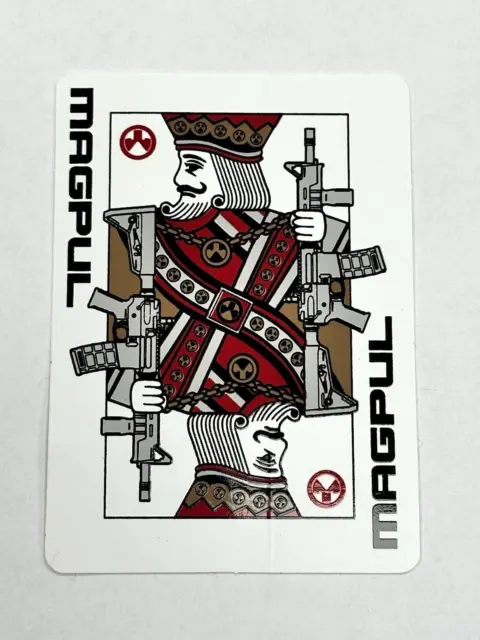 SHOT Show 2023 MAGPUL "King Playing Card" custom vinyl sticker, NEW/FREE Ship!