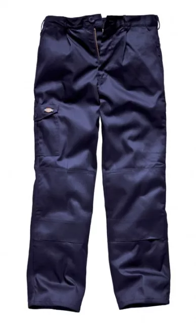 Dickies Work Trousers Redhawk Button Pocket Grey Navy WD884