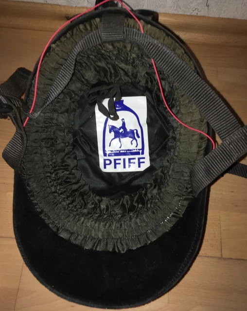 Reithelm Reitkappe schwarz Pfiff 51/51 cm Kinderhelm Samt 4
