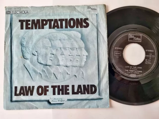 The Temptations - Law of the land 7'' Vinyl Germany