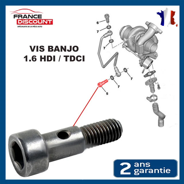 Tuyau De Graissage Pour Turbo 1.6 HDI/TDCi - Compatible Citroën, Peugeot, Ford, Etc. - Neuf, Référence 037969