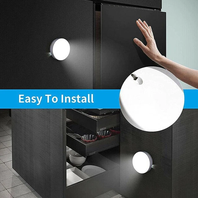 8 LED MOTION Sensor Wireless Night Classic Light PIR Battery Induction