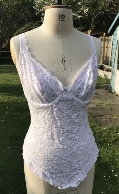 Vero Reggiseno Longline Vintage 36B Body Shaper Basque All In One Nero Anni '80