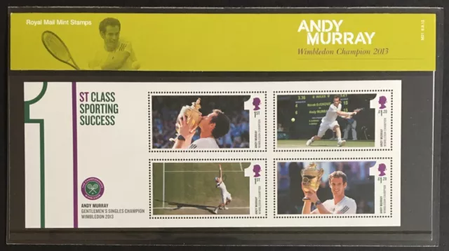 GB QEII Presentation Pack M21 Mini Sheet MS3511 Andy Murray MNH