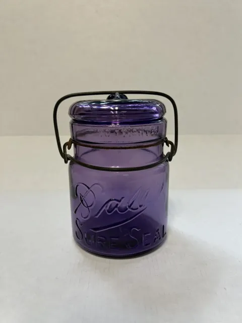 Vintage Ball Mason Jar Purple Rare