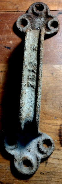 Victorian Cast Iron Clover End Door Handle Country House/Barn