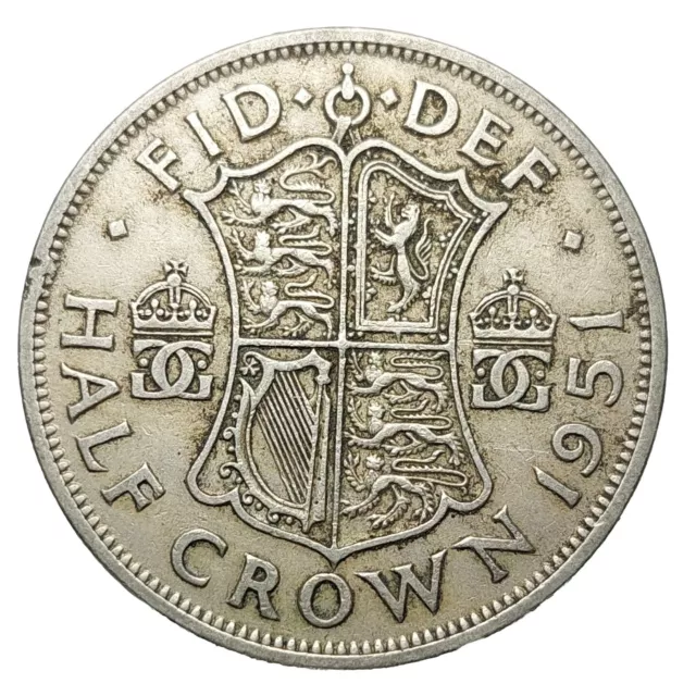 Great Britain Half crown 1951 coin George VI FREE POSTAGE W 198