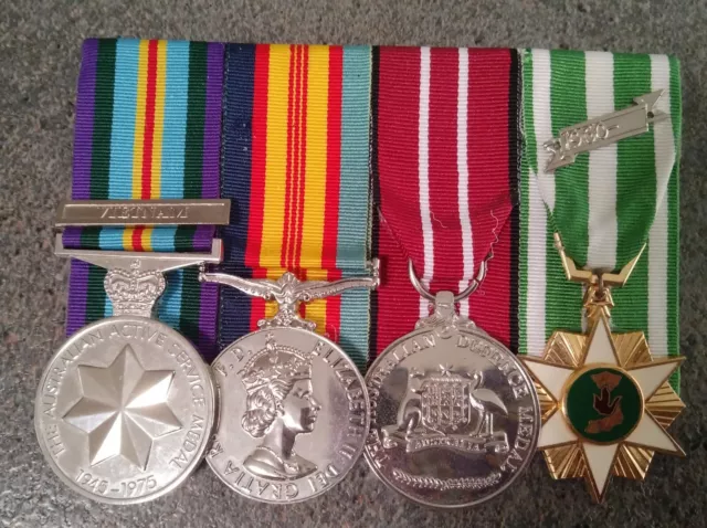 Vietnam Era, Set of Full Size Replica War Medals. Brooch fitting