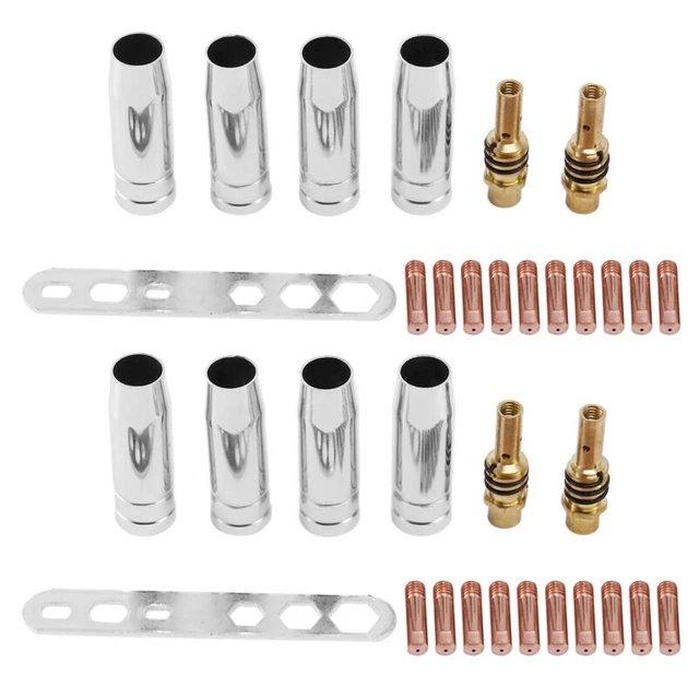 34 pieces / set 15Ak mig / welding nozzle tips 0.8X25 mm M6 gas StO7Q6
