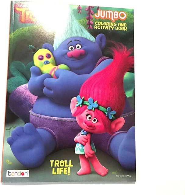DREAMWORKS TROLLS JUMBO Coloring and Activity Trolls Life Book £5.43