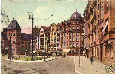 CPA 57 METZ Place de la gare