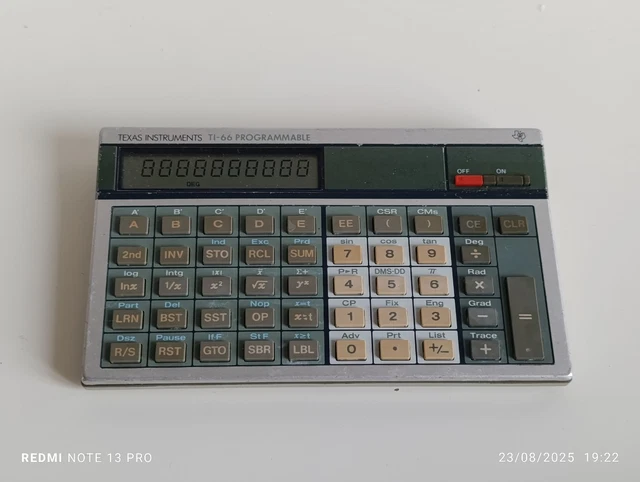 CALCULADORA TEXAS INSTRUMENTS 66 Programable EUR 38,32 PicClick ES