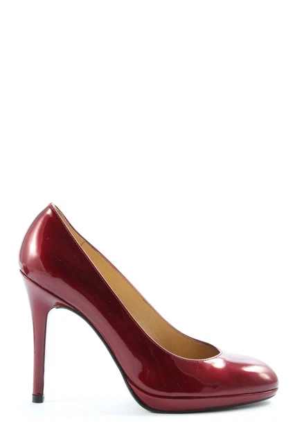 Stuart Weitzman tacchi alti donna taglia DE 38 rosso lucido effetto
