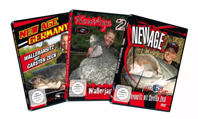 3 Zeck New Age DVDs Wallerangeln mit Carsten Zeck Wallerangeln Welsangeln