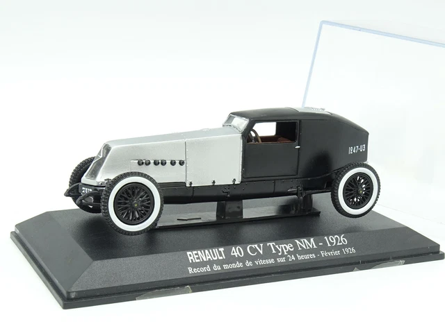 Norev / UH Presse 1/43 - Renault 40cv Type NM 1926 Record de Vitesse Noire