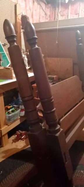 antique bed frame full