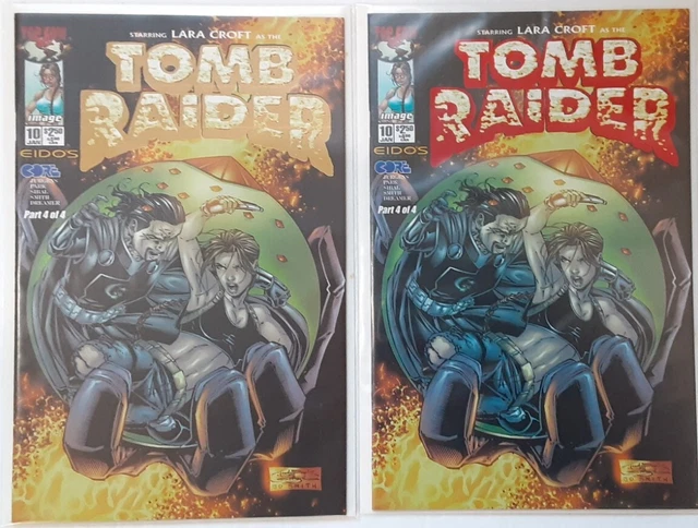 Tomb Raider #10 Set DF Gold & Red Foil Variant LTD 1000 Top Cow/Image Comics NM