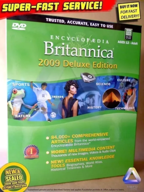 New Britannica DELUXE for PC Windows educational computer software kids toys