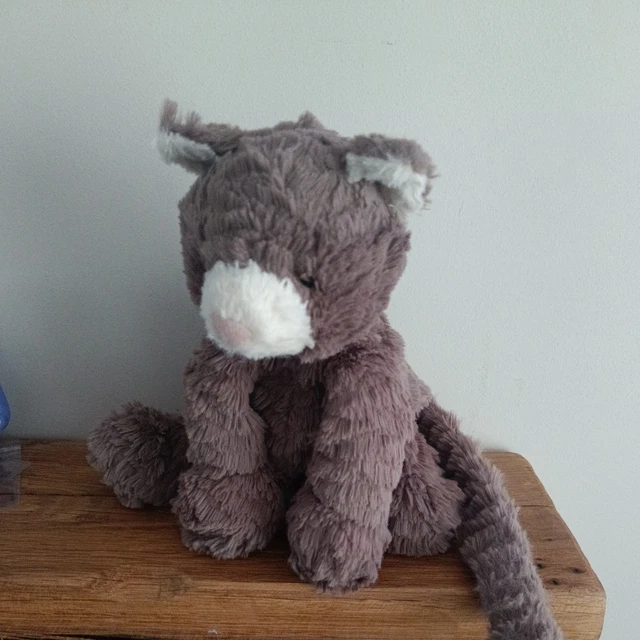 JELLYCAT FUDDLEWUDDLE TRUFFLE Brown Grey Cat Kitten Medium £37.08 ...