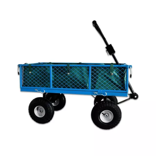 Bituxx Gartenwagen Handwagen Transportwagen mit Luftbereifung bis 300 Kg