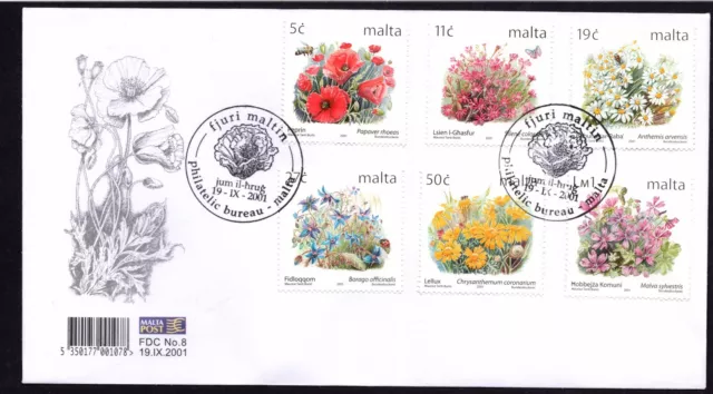 Malta 2001 New Definitives First Day Cover FDC  Not Addressed