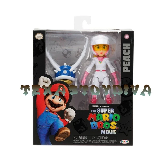 SUPER MARIO BROS Movie RACING PEACH 5” Figure 2023 JAKKS Action Figure