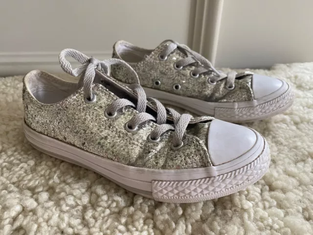 Converse sale glitter trainers
