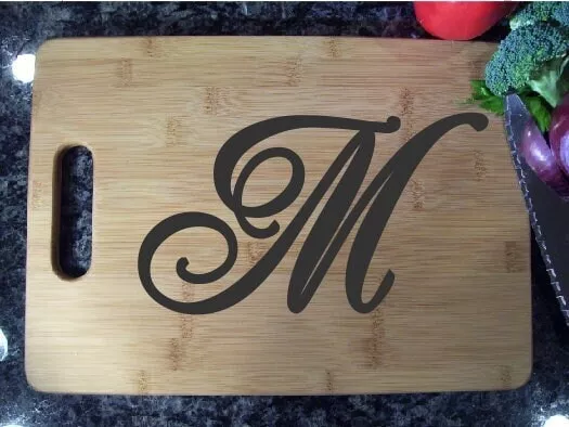 Custom cutting board, personalized cutting board, bamboo cutting board, butcher