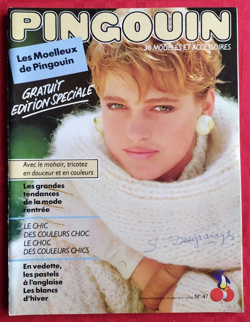 Revue Pingouin N°80 – 36 Modèles De 2 à 12 Ans Printemps-été – Bon état